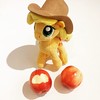 An #apple a day. 05/03/15. #Applejack #NICI #MLP #MyLittlePony #Plush #Toy #Gifts #Red #Apple #Fruit #Bite