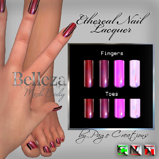 ღ ♡ Nail Lacquers For Belleza ♡ ♡ ღ - Ethereal Red by Page Creations™