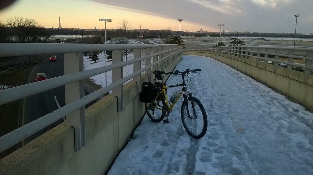 : Bike trail bridge near National Airport