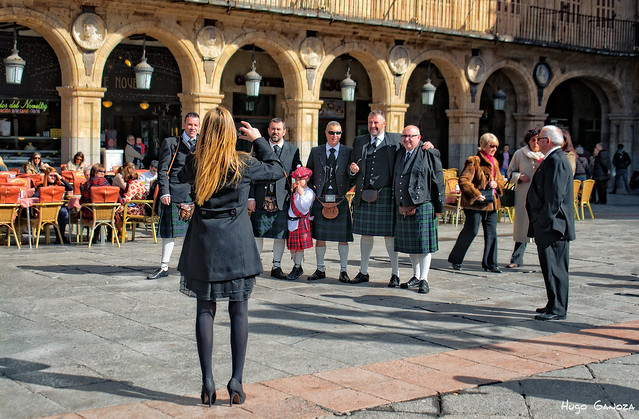 Scottish people - Plaza Mayor, Salamanca (España)