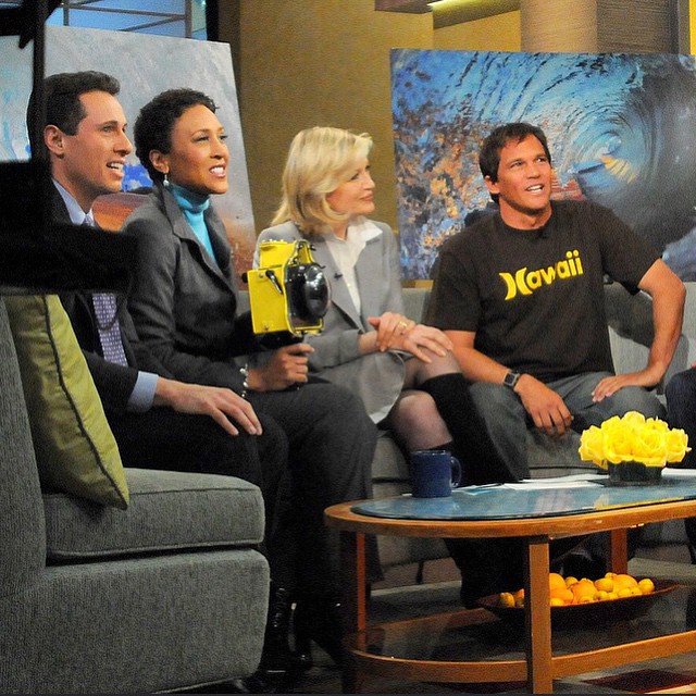 Throw back to @goodmorningamerica with Robin Roberts and Diane Sawyer. #clarklittle🆑 @hurley by clarklittle