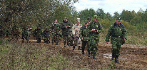 Combined-arms river crossing training. Klyazma riv. Gorokhovets. ©  Sergey G