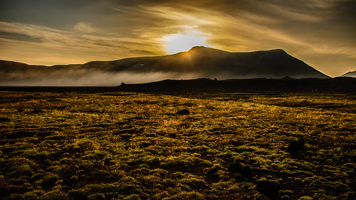 Sunrise at volcano Gorely ©  kuhnmi