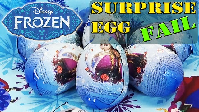 Disney Frozen Surprise Eggs FAIL Movie Olaf Anna Elsa Kinder Sorpresa Huevos by DisneyToyBox