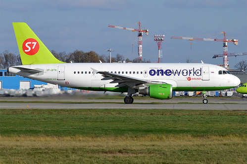 S7 Airlines (Oneworld Livery), VP-BTN, Airbus A319-114 ©  Anna Zvereva