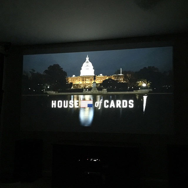 Up early and now watching season 3 of House of Cards. Yessssssssssssssss.