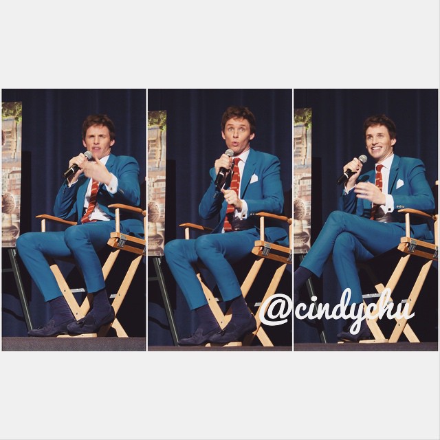 The many faces of EDDIE REDMAYNE! Had such a blast at the #theoryofeverything screening for @sagaftra today w/live Q&A with #eddieredmayne!  #actresslife #focusfeatures #british #losangeles #hollywood #cutie #harmonygold #actors