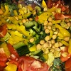 #foodporn #salad #food #feast #veggie #veggieworld #saladporn #kale #beans #tomato #cucumber #garlic #ginger #peppers #tomato