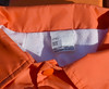 vintage clemson university tigers football nylon windbreaker jacket 70s 80s orange purple  3