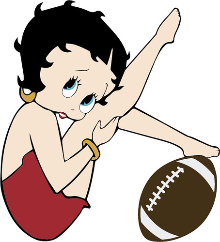 betty with football