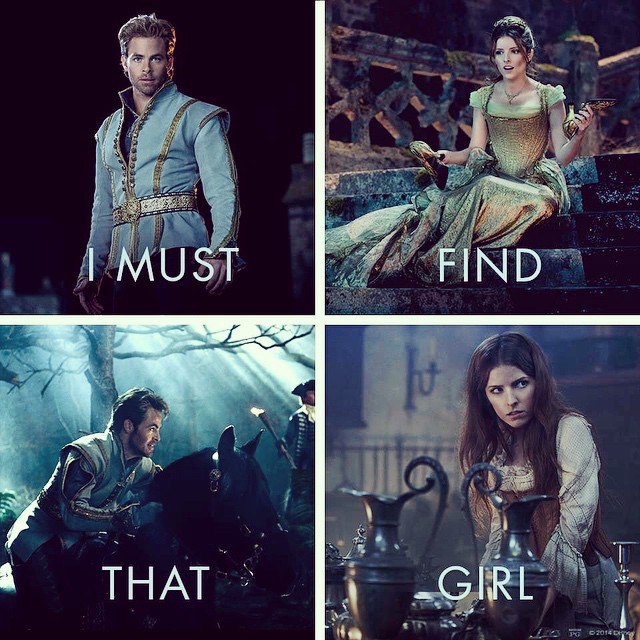 These 2 people were EXCELLENT in this movie!! I already knew ANNA KENDRICK could sing. The one who impressed me the most was Chris Pine!! I did NOT know he could sing & he was hilarious as well!! #IntoTheWoods #AnnaKendrick #Cinderella #ChrisPine #PrinceC