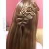 Lace 4 strand braid on my model Clīnt yesterday. I cant believe shes going to hollywood!!! So proud of my girl😍😍😍 I also used this cute accessory that kind of matches this picture alltogether😂😍 - QOTP- ar