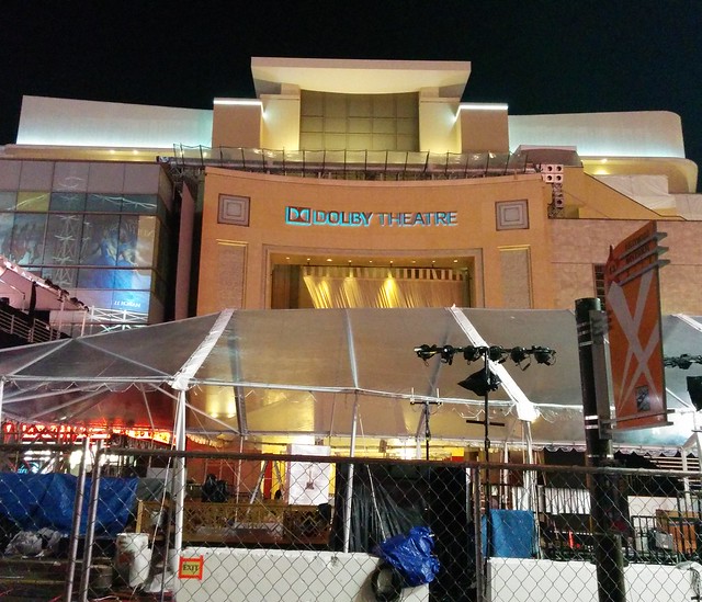 Dolby Theatre being dressed up before the 87TH ACADEMY AWARDS, Los Angeles!