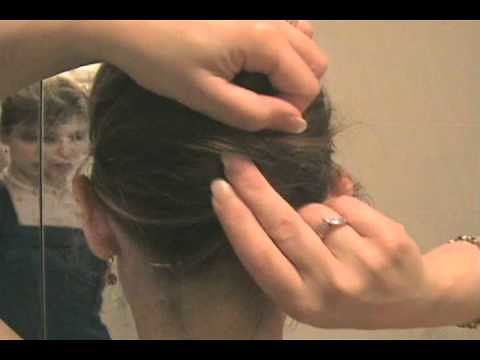 Easy French Twist Updo Bun Chignon Hairstyle on Your Own Long Hair Tutorial