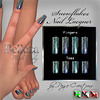 ღ ♡ Nail Lacquers For Belleza ♡ ♡ ღ Snowflakes Teal by Page Creations™
