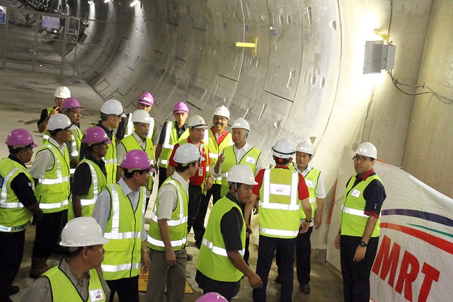 Visit to Site Visit-MRT line 1 Underground Works.