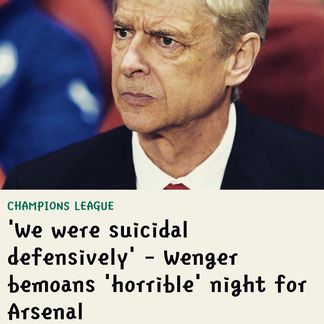 ARSENAL fails on the big stage again. #Gunners #championsleague