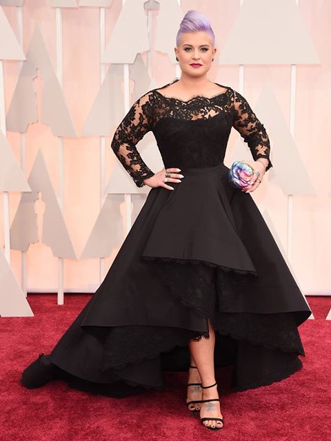 Some of our favorites from #oscar2015 KELLY OSBOURNE looking stunning in her black Rita Vinieris gown.