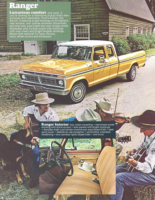 ford truck ads advertising ranger pickup f100 1977
