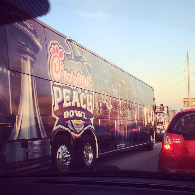 Bye @tcu_football, thanks for being awesome! Cant wait to see you in 2015! #gofrogs #peachbowl