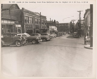 Downtown (Square-Village-Center) Roslindale, MA 1948 from Roslindale Historical Society 'OR' City of Boston.