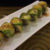 Caterpillar Roll. Dont let it crawl away the sushi chef said. #ebisu #caterpillarroll #sfo #avocado #sushi #roll #eel #unagi #cucumber