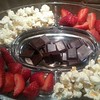 Treat time vegan style. Homemade popcorn (with the corn from my parents garden in Bulgaria), strawberries and chocolate.Can somebody pass me the wine, please : ) #veganpartyfood #veganliving #homesweethome #love