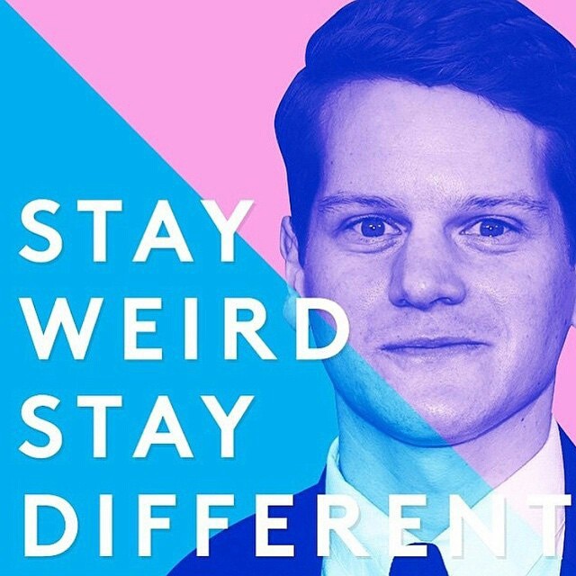 #Graham Moore <3 #dontgiveup #stayweird #staydifferent  #stayYOU #Oscars