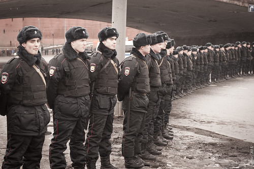 Police barrier ©  Evgeniy Isaev