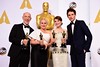 The big winners! Winners of the Best Actor in a Supporting Role J.K. Simmons, Best Actress in a Supporting Role PATRICIA ARQUETTE, Actress in a Leading Role Julianne Moore and Actor in a Leading Role Eddie Redmayne.