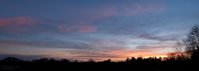 Panorama sunrise.