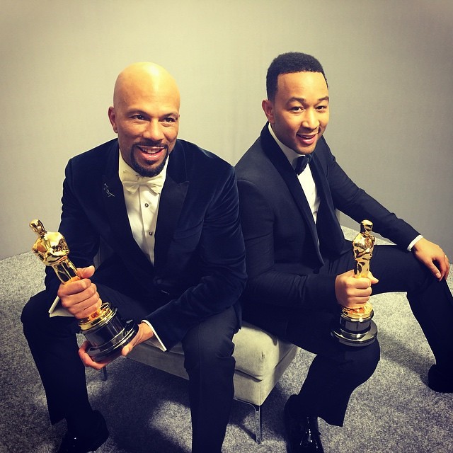 regram @johnlegend So grateful to my brother @common for inviting me to write a song with him for SELMA.  We made history together and I couldnt have done it with a better man. #GLORY