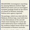 Clues emerging. #MH370