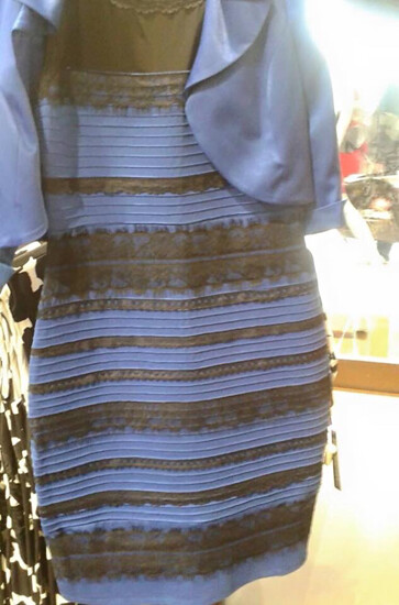 Optical illusion - the Blue and Black Dress (or the white and gold dress?)