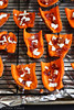 Light Sweet Potato Skins with Bacon & Goat Cheese.A healthy game day recipe! 87 calories & 2 Weight Watcher PP | cookincanuck.com