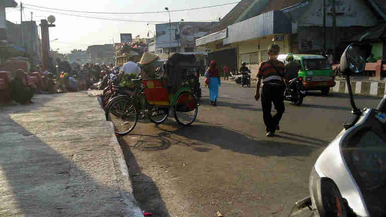 Becak di Bogor