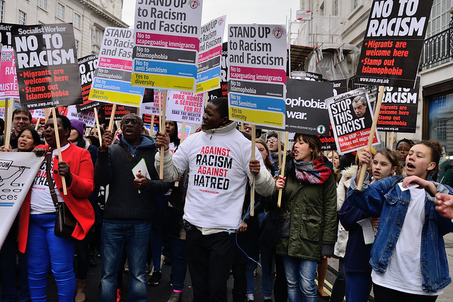 London Stands Up to Racism: London Marches and Rallies Against Racism: March and Rally Against Racism, London, Saturday, March 21, 2015.