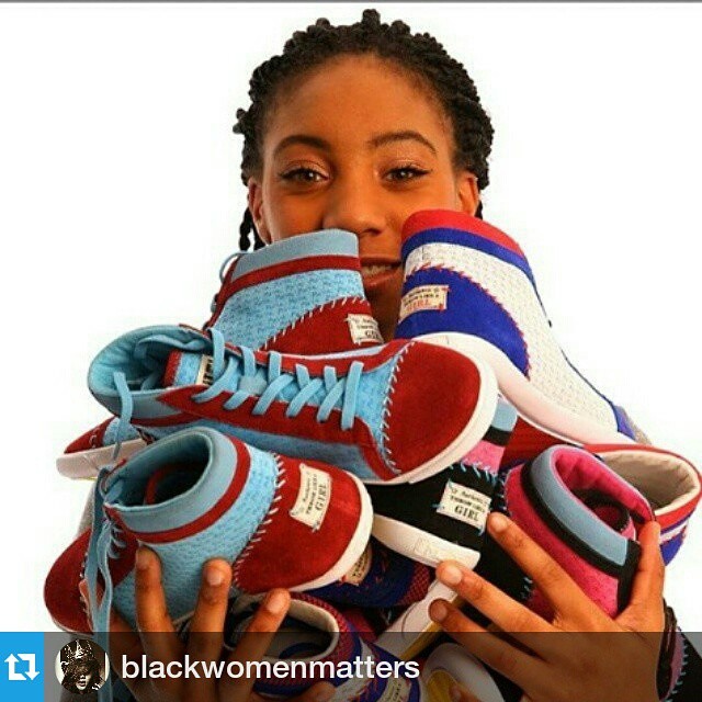 #Repost @blackwomenmatters ・・・ #Mo’neDavis, 13, Will Release Line Of Custom-Designed Sneakers To Benefit Impoverished Girls.  Fashion may be fun, but it can also change people’s lives. Mo’ne Davis, the famous 13-year-old little league pitcher that covered
