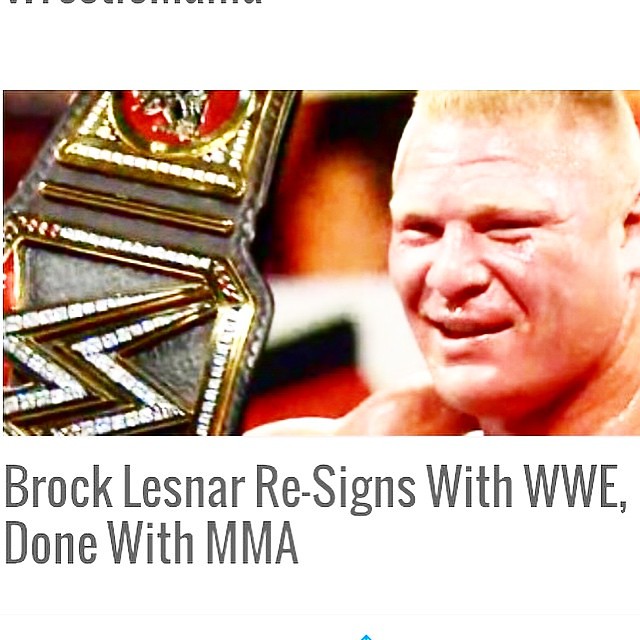 Brock Lesnar Brock Lesnar appeared on ESPN’s Sports Center on Tuesday afternoon and announced that his MMA career is officially over.  Lesnar told Michelle Beadle that it was a very difficult decision that he’s thought about a lot over the past year. He g