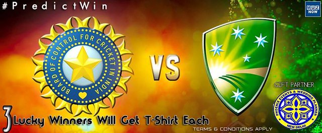 Predict & WIN! Predict Indias score in the upcoming INDIA Vs AUSTRALIA Semi Final 2 match and win exclusive T-shirt of Phoenix Events & Wedding Planner, No.1 Wedding Planner in Bihar ! To enter: ✓ Like our FACEBOOK page Muzaffarpur Now ✓ Share this post