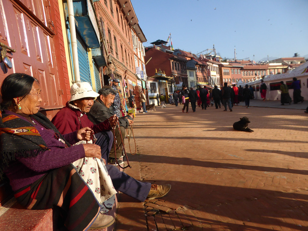 Locals around the Stupa