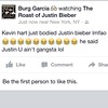 KEVIN HART JUST BODIED JUSTIN BIEBER THIS ROAST OF JUSTIN BIEBER IS TOO FUNNY LMFAO LOL LMFAOOOOOOOOO HE SAID JUSTIN U AINT GANGSTA LOL LMFAOOO 😂😂😂😂😂😂😂😂😂😂😂😂😂😂😂😂😂😂😂😂😂😂: