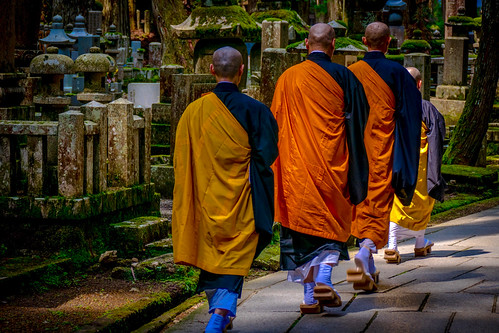 Monks walk ©  specchio.nero