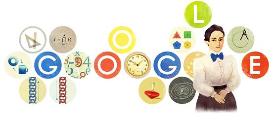 #Doodle do #Google de hoje: Emmy Noethers 133rd Birthday http://ift.tt/19IlvyR