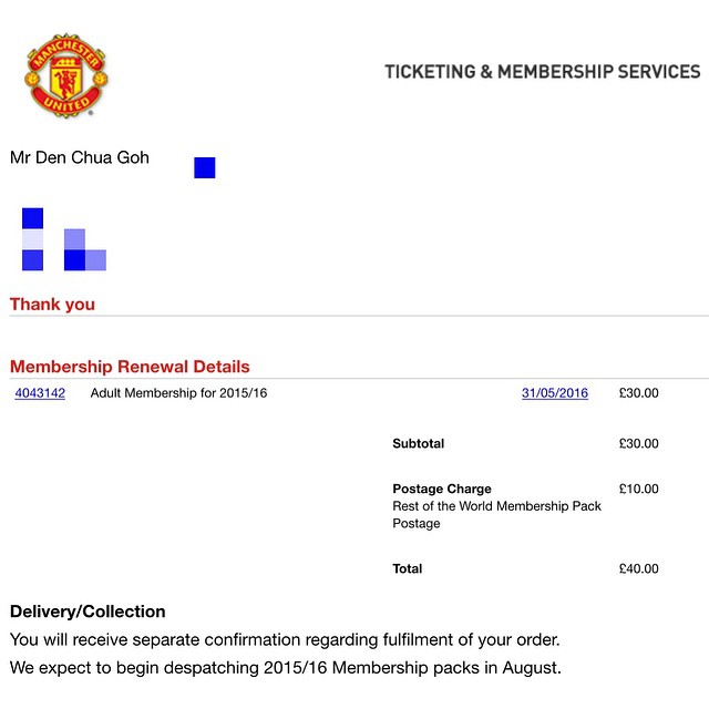 just donated £40 to @manchesterunited for them to pay David de Geas new £200k-a-week salary. 😂