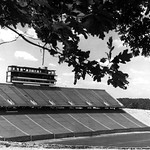 Carter-Finley Stadium, 建设, press box and west stands; 1965/66
