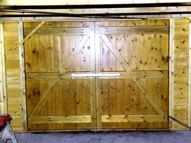 Doors and bar. Slip bolts and handles to follow!