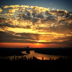 Sunset in Belgrade