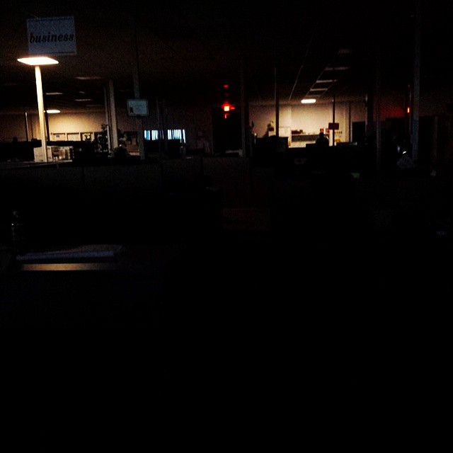 APRIL FOOLS Day prank or typical power outage at pueblo cheiftain?????