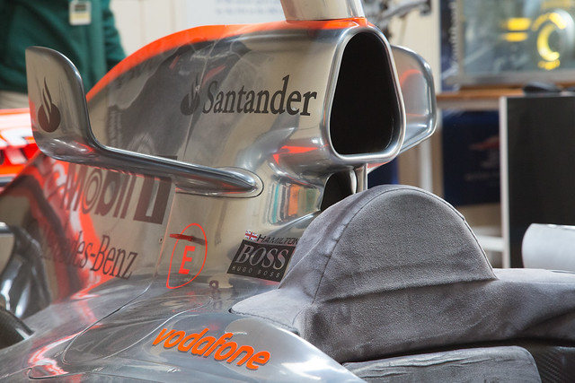 LEWIS HAMILTON McLaren Mercedes F1 car @ Brooklands
